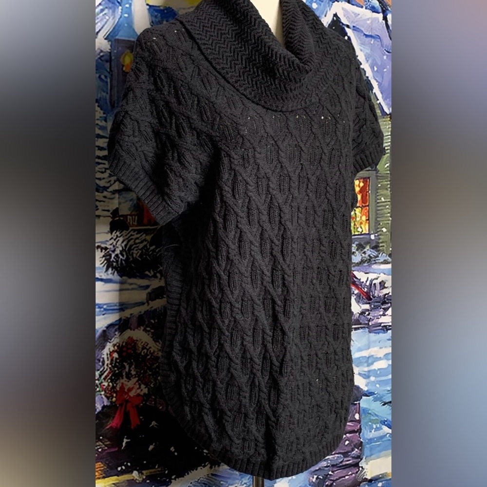 Eight Eight Eight Gray Cowl Neck Sweater Size Large - Picture 3 of 12